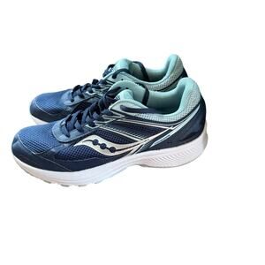 Saucony Cohesion 14 XT Running Sneaker SZ 10 Navy Sport Casual Walk NO INSOLE